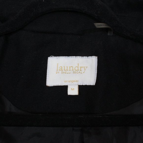 LAUNDRY by Shelli Segal Belted Peacoat Jacket Sz M - Picture 10 of 12